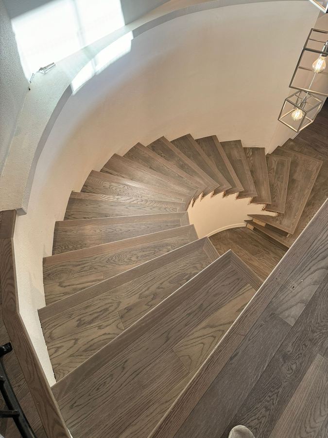 Spiral staircase, view from above